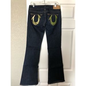 True Religion Jeans “Bobby Gold Foil” - Size 29